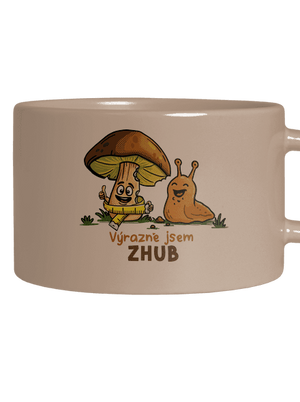 Jsem zhub hrnek makronka Brown Macaron