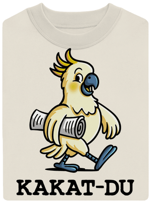 Kakat-du unisex mikina bez kapuce Off White