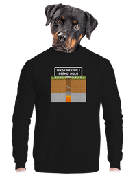 unisex mikina bez kapuce