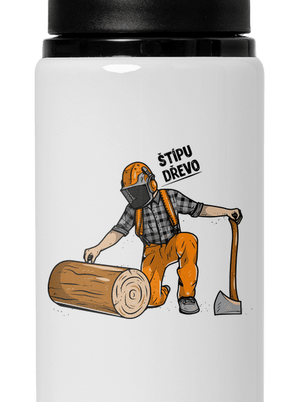 Dřevorubec lahev na vodu White