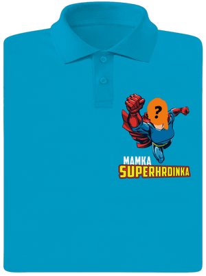Mamka superhrdinka pánská polokošile Blue Atol