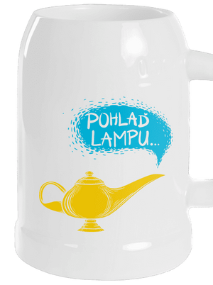 Aladinova lampa půllitr White