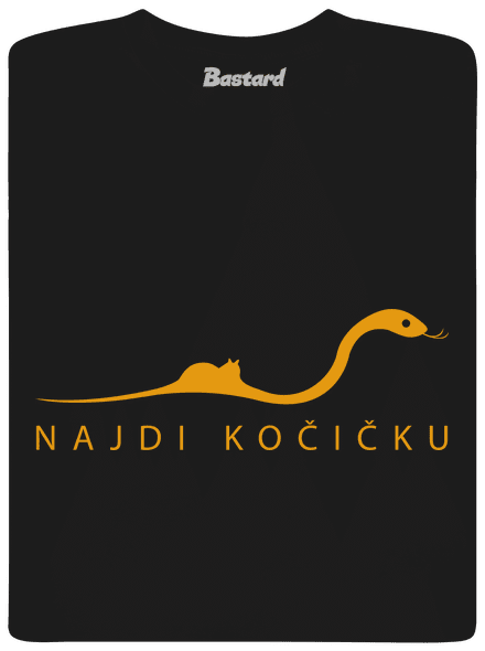 Najdi kočičku dětské tričko Black