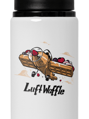 Luftwaffle lahev na vodu White