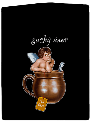 Suchý únor dámská mikina na zip Black