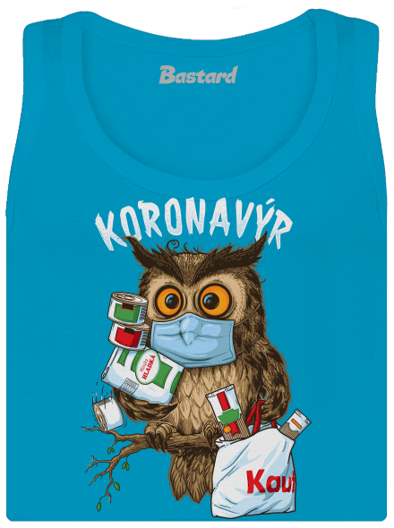 Koronavýr dámské tílko klasické Blue Atol
