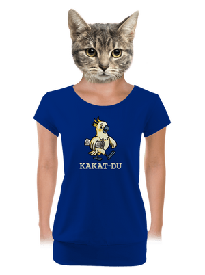 Kakat-du dámské tričko s lemem Royal Blue Mal