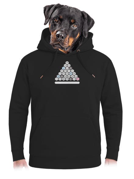 Textový alko kvíz a fix unisex mikina premium Dark Black