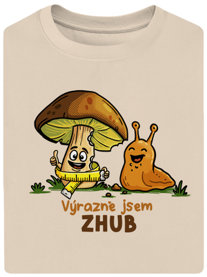 Jsem zhub unisex tričko oversized Almond