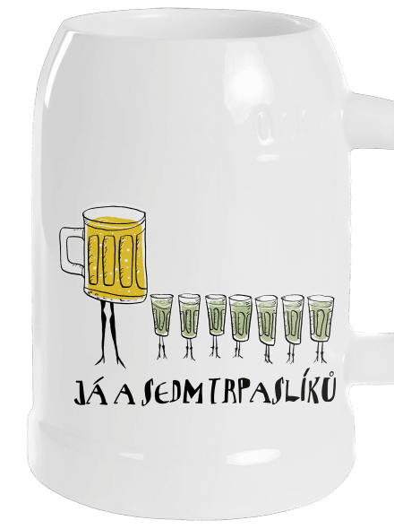 Já a sedm trpaslíků půllitr White