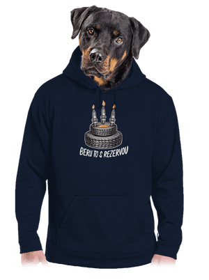 Beru to s rezervou pánská mikina klokanka Navy