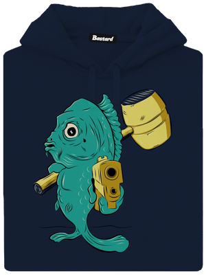 Poslední štědrovečerní pánská mikina klokanka Navy