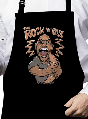 Rock and roll zástěra Black