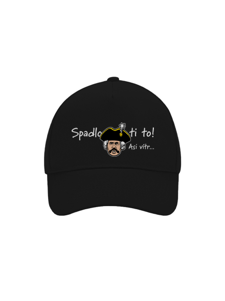Spadlo ti to kšiltovka baseballka Black