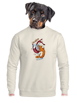 unisex mikina bez kapuce