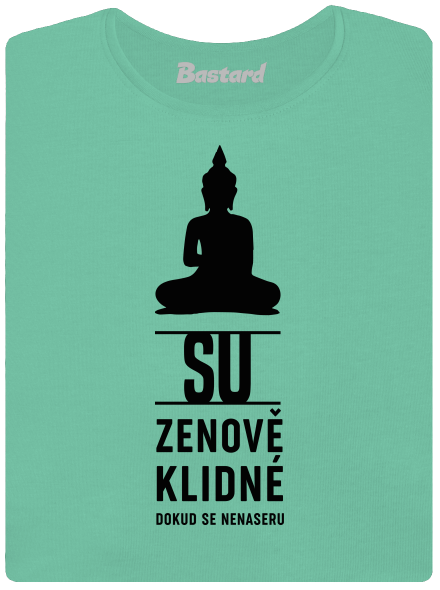 Su zenově klidné dámské tričko premium Mint Mal