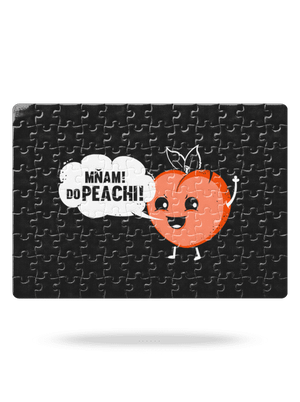 Mňam do peachi puzzle White