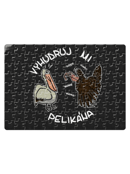 Vyhudruj mi pelikána puzzle White