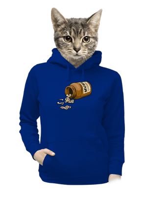 Music Pills dámská mikina klokanka Royal Blue Mal