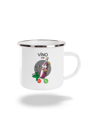 Červené víno volá plecháček White