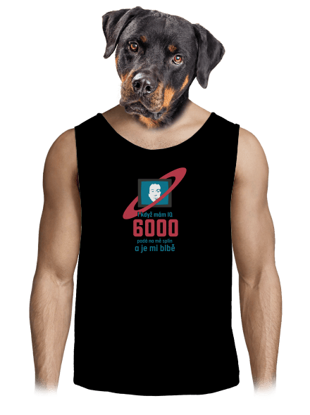 IQ 6000 pánské tílko Black