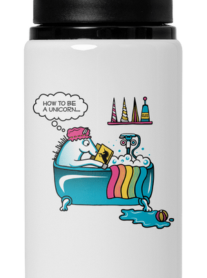Jak se stát jednorožcem lahev na vodu White
