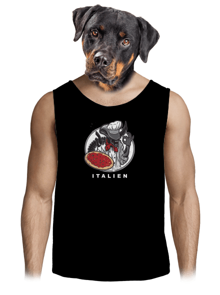 Italien pánské tílko Black