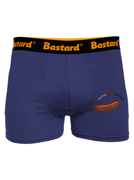 Poctivá buchta a klobása boxerky Blue Navy