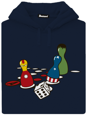 Superhrdino nezlob se pánská mikina klokanka Navy