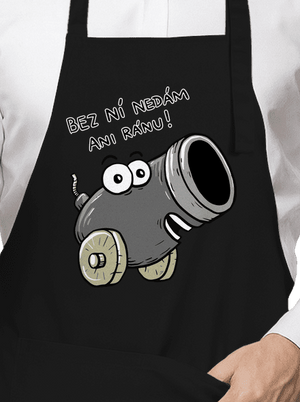 Dělo a koule zástěra Black