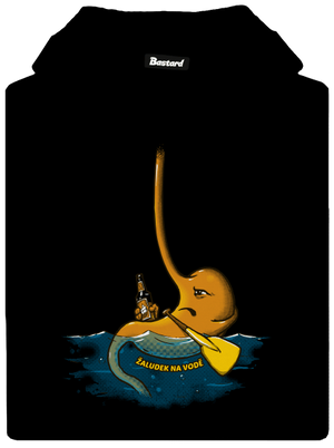 Žaludek na vodě pánská mikina klokanka Black