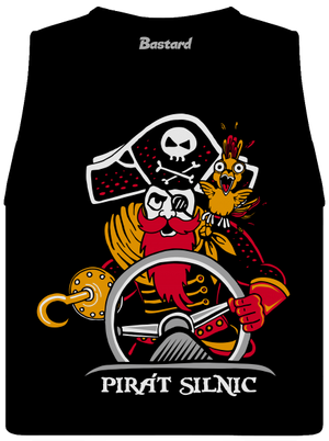 Pirát silnic dámské tílko volné Black