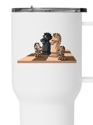 Šachová rodina termohrnek White