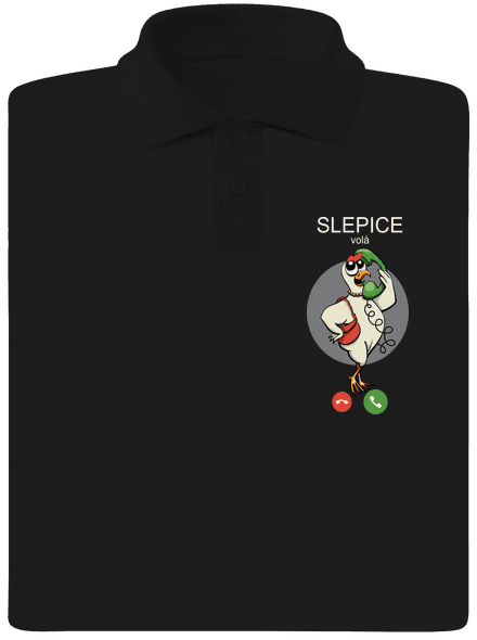 Slepice volá pánská polokošile Black