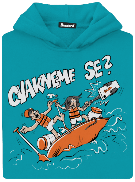 Cvakneme se dětská mikina klokanka Hawaiian Blue