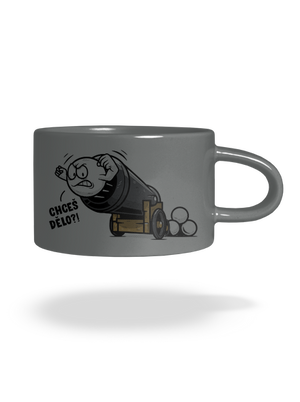 Chceš dělo? hrnek makronka Grey Macaron