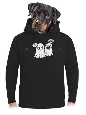 La bu bu unisex mikina premium Dark Black