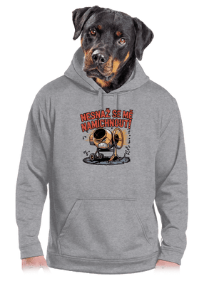 Míchačka pánská mikina klokanka Light Melange