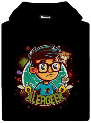 Alergeek dětská mikina klokanka Black