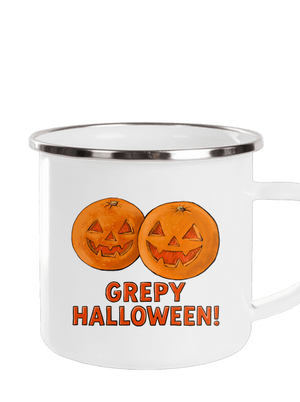 Grepy Halloween plecháček White