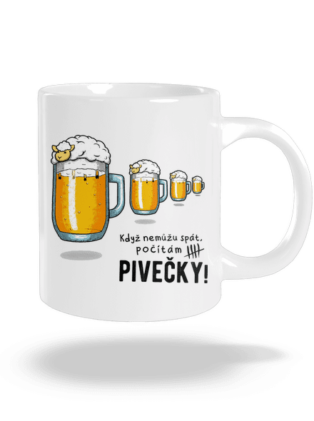 Pivečka velký hrnek White