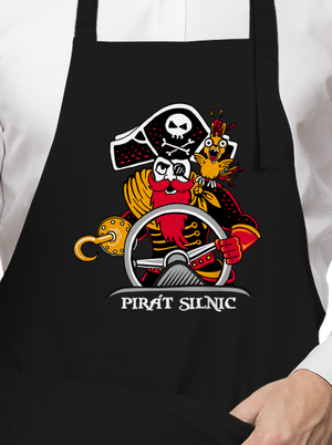 Pirát silnic zástěra Black