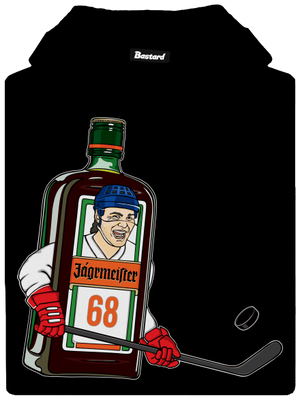 Jágrmeister pánská mikina klokanka Black