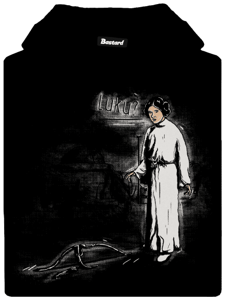 Luke a Leia pánská mikina klokanka Black