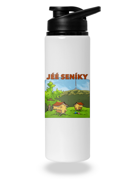 Jeseníky lahev na vodu White