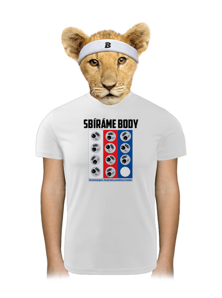 Sbíráme body - hokej dětské sportovní tričko White
