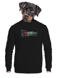 unisex mikina bez kapuce