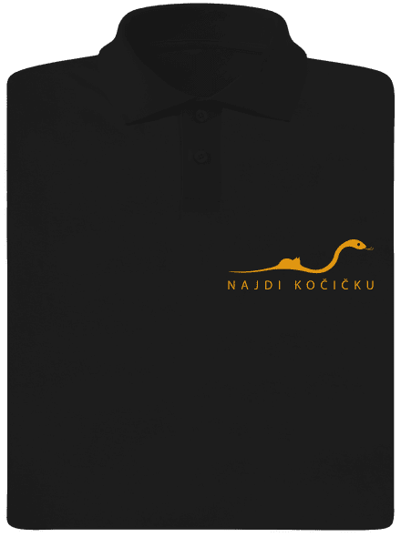 Najdi kočičku pánská polokošile Black