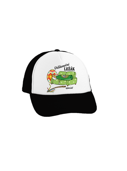 Velikonoční ležák kšiltovka truckerka Black cap