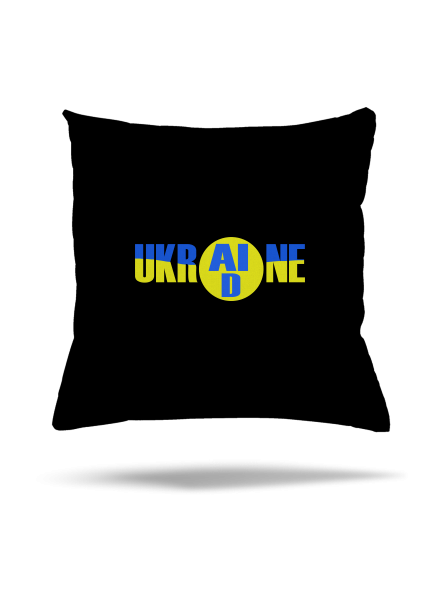 Ukrajina - AID polštář Black